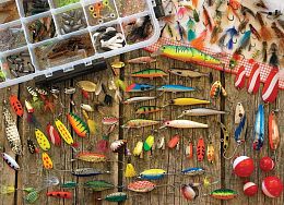 Cobble Hill Puzzle 1000 Pieces: Fishing Lures