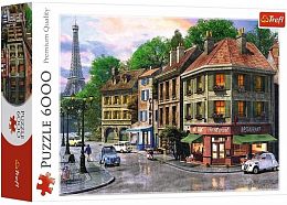 Trefl 6000-piece puzzle: A street in Paris. Davison (MARKDOWN)
