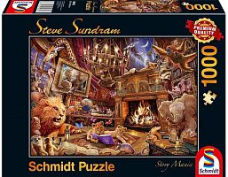 Schmidt puzzle 1000 pieces: Art.Sandram Book magic collage