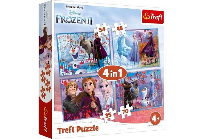 Puzzle Trefl 35#48#54#70 details: a journey into the unknown, Фрозен2  TR34323