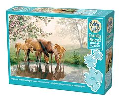 Cobble Hill Puzzle 350 pieces: A family of horses