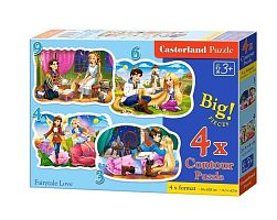 Castorland Puzzle 3#4#6#9 details: Fairy Tales about princesses