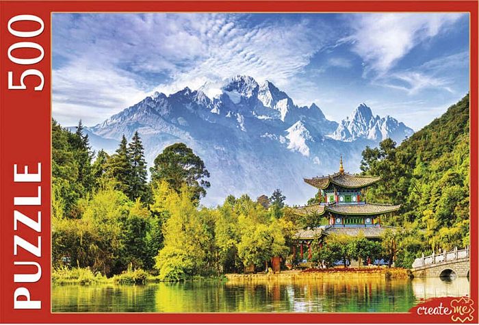 Puzzle Red Cat 500 details: Pagoda at the Jade Dragon Snow Mountain ГИП500-0615