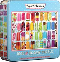 Eurographics 1000 pieces puzzle: Rainbow of fruit ice cream (metal box)