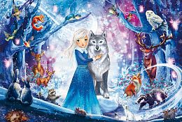 Schmidt 100-piece Puzzle: A Princess in a Snowy Forest