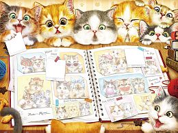 Pintoo Puzzle 1200 pieces: Kayomi. Album Cat memories (MARKDOWN)