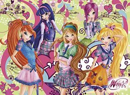 Puzzle Castorland 300 parts: Winx. The meeting at the party