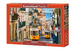 Jigsaw puzzle Castorland 1000 pcs: Lisbon trams.Portugal