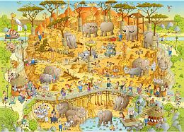 Jigsaw puzzle 1000 pieces Heye: African zoo