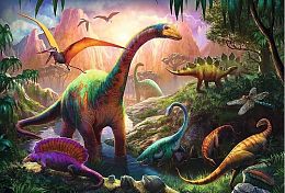 Trefl puzzle 100 pieces: dinosaur World