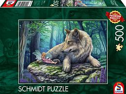 Schmidt 500-piece Puzzle: Wolf and Elf