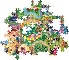 Puzzle Clementoni 1000 pieces: Fairy tale maps. Alice in Wonderland