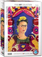 Eurographics 1000 pieces puzzle: self-Portrait with birds, Frida Kahlo