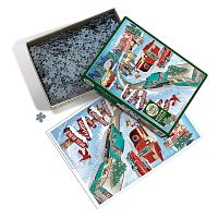 Cobble Hill 1000 Pieces Puzzle: Christmas Holidays. Camping sites