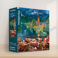 Pintoo 1200-piece puzzle: An evening by the lake in Hallstatt