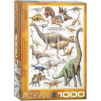 Puzzle Eurographics 1000 pieces: Dinosaurs of the Jurassic period