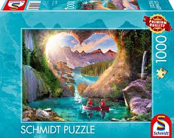Schmidt 1000-piece puzzle: A sign of love in the mountains
