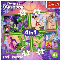 Puzzle Trefl 35#48#54#70 details: The World of the Dragon-Diplodocus