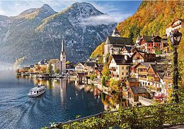 Cherry Pazzi Puzzle 2000 details: Hallstatt in the morning
