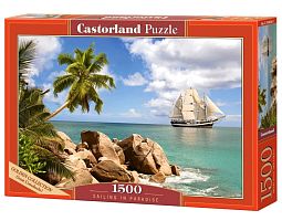 Castorland Puzzle 1500 pieces: Sailboat in the blue Sea