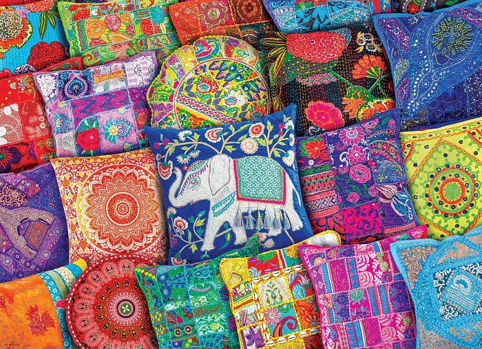Eurographics 1000 Pieces Puzzle: Indian Pillows 6000-5470