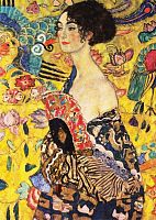 Enjoy 1000 pieces puzzle: Gustav Klimt. The lady with the fan