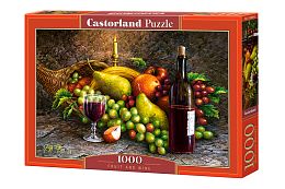 Puzzle Castorland 1000 pieces: Fruit and wine