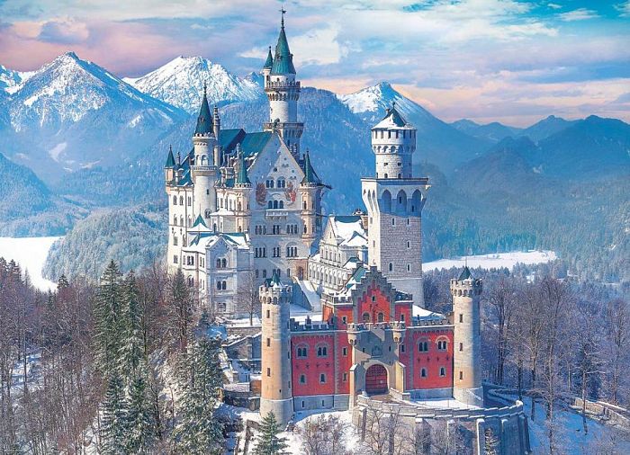 Puzzle Eurographics 1000 pieces: Neuschwanstein Castle in winter 6000-5419