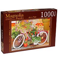 Magnolia 1000 Pieces Puzzle: Bicycle with Flowers