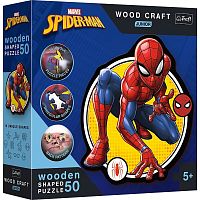 Wooden Trefl Puzzle 50 pieces: The Power of Spider-Man