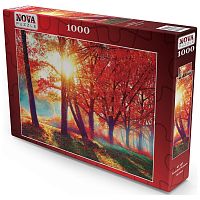 Nova 1000 Puzzle Pieces: Autumn Red