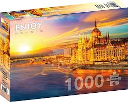 Enjoy 1000 pieces puzzle: Hungarian Parliament at Sunset, Budapest