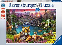 Ravensburger 3000 Piece Puzzle: Tiger in Paradise Lagoon