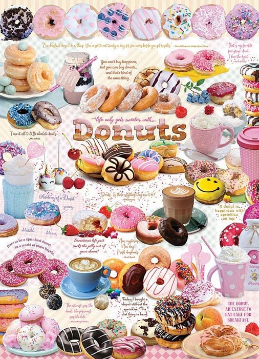 Cobble Hill 1000 Pieces Puzzle: Time for Donuts 80321