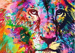 Trefl 1000 Pieces Puzzle: Colorful Lion