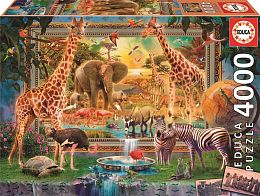 Educa Puzzle 4000 pieces: Savannah comes to life