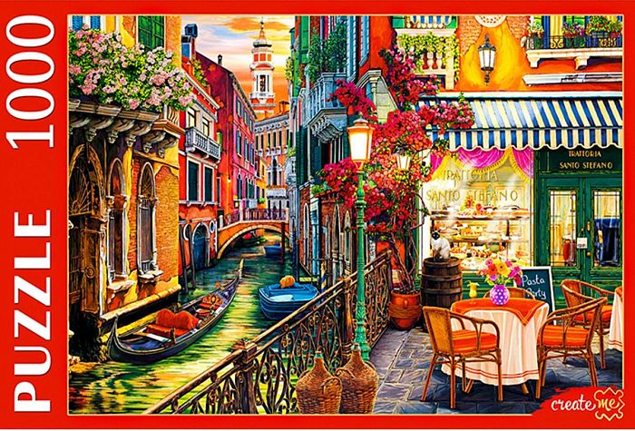 Puzzle Red Cat 1000 details: Venetian cafe Ф1000-3726