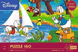 Trefl Puzzle 160 pieces: 40 Years of Trefl - Adventure by the Lake, Donald Duck
