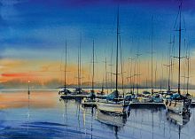 Freys 1500-piece puzzle: Yachts at Sunset
