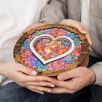 Wooden UNIDRAGON puzzle 350 pieces: Mandala. Conscious Love