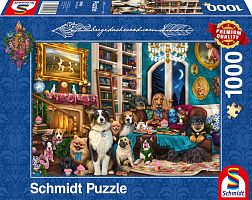 Schmidt Puzzle 1000 pieces: B.Ashwood Evening at the Library