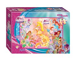 A set of puzzles for children 9 pieces of 54 pieces: Winx / Winx