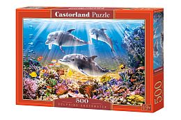 Puzzle Castorland 500 items: Dolphins under water