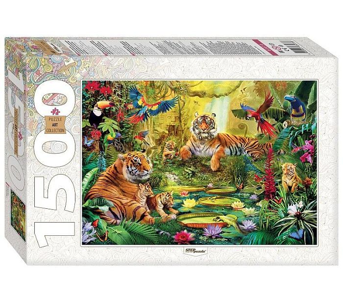 Step puzzle 1500 pieces: In the jungle 83073