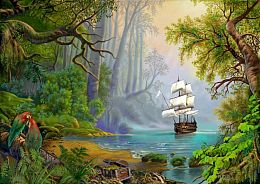 Frey's 500-piece Puzzle: Treasure Island