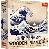 Wooden Trefl puzzle 200 pieces: Hokusai. The Big Wave