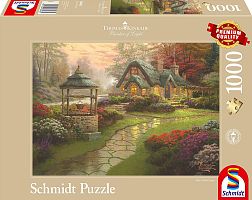 Schmidt puzzle 1000 pieces, Thomas kinkade. House at the well