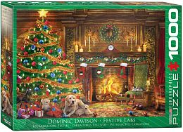 Puzzle Eurographics 1000 pieces: Festive Labradors