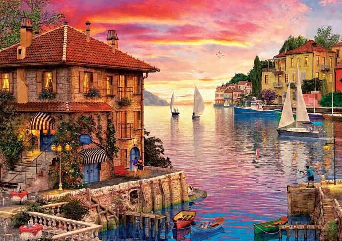 Puzzle Art Puzzle 1500 pieces: Mediterranean harbour 5374