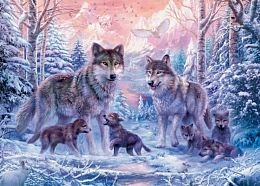 Ravensburger puzzle 1000 pieces: the Northern wolves